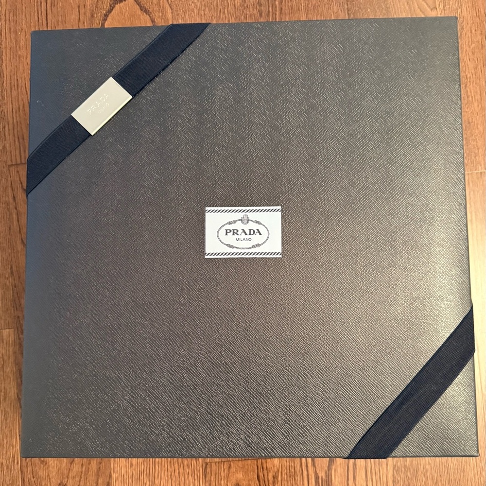 Prada Textured Black Gift/Storage Box